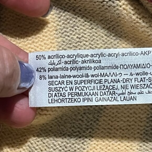 Zara Zebra Print Jacquard Knit Mini Dress Long Sleeve Size Small Wool blend NWOT - Picture 12 of 14